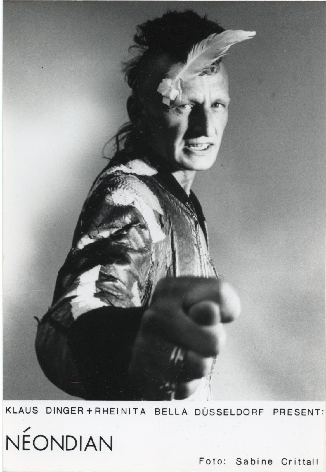 Pressphoto Néondian 1986 klaus dinger